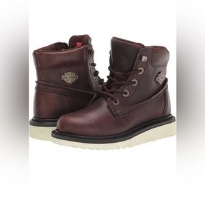 Harley-Davidson Marconi 5" Seam Womens Brown Leather Motorcycle Boots US 7